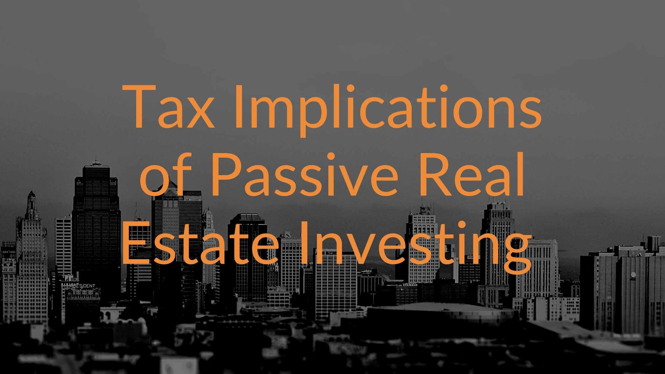 passive income real estate